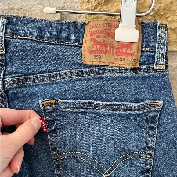 Levi's 559 Relaxed Straight Fit Men’s Jeans Size 33x32 - Picture 9 of 16